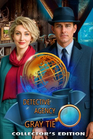 Detective Agency Gray Tie