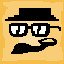 Hat, Glasses And A Tie