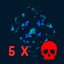 Die 5 times to gravity.