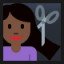 Woman Getting Haircut - Dark Skin Tone