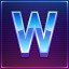 Retro Letter W