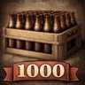 1000 bottles poured