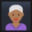 Woman Wearing Turban - Medium-Dark Skin Tone