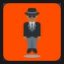Man in Business Suit Levitating - Medium-Dark Skin Tone
