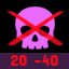 FInish 1 lvl from 20-40 without dying.