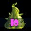 Activate green plant 10 times!