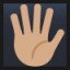 Raised Hand With Fingers Splayed - Medium Skin Tone