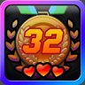 Get three heart in stage32