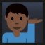Man Tipping Hand - Dark Skin Tone