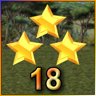 3 Stars on Level 18