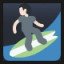 Man Surfing - Light Skin Tone