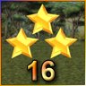 3 Stars on Level 16