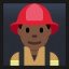 Man Firefighter - Dark Skin Tone