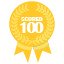 You scored 100 points.