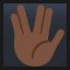 Vulcan Salute - Dark Skin Tone