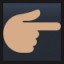 Backhand Index Pointing Right - Medium Skin Tone
