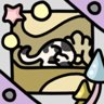 The cat in the window frame