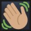 Waving Hand - Medium Skin Tone