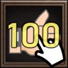 Flip a coin actively 100 times