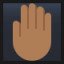 Raised Back of Hand - Medium-Dark Skin Tone