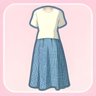 Plaid Blue Skirt​