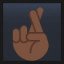 Crossed Fingers - Dark Skin Tone
