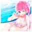 Anime girl in swimsuit #7