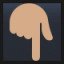Backhand Index Pointing Down - Medium Skin Tone
