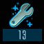 Use fast repair 13 times.