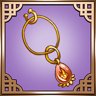 Flame Key Ring