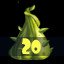 Activate green plant 20 times!