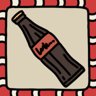 A soda bottle