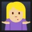 Person Shrugging - Medium-Light Skin Tone