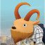 Hipster Punk Goat