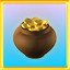 Golden pot