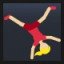 Person Cartwheeling - Medium-Light Skin Tone