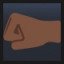 Left-Facing Fist - Dark Skin Tone