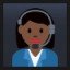 Woman Office Worker - Dark Skin Tone