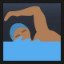 Person Swimming - Medium-Dark Skin Tone