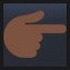 Backhand Index Pointing Right - Dark Skin Tone