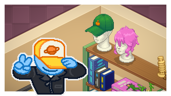 Hat on head