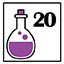You collected 20 Purple Potions