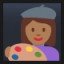 Woman Artist - Medium-Dark Skin Tone