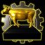 Egg gold trophy