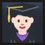 Woman Student - Light Skin Tone