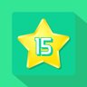 Get 15 stars (square grid)