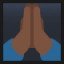 Folded Hands - Dark Skin Tone