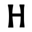 Letter H version 2