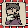 The cat with a cupcake