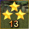 3 Stars on Level 13